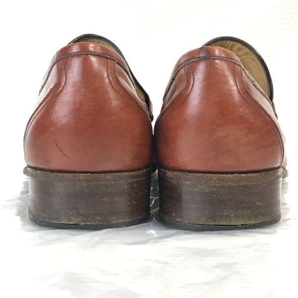 Retail 50000yen Plus BARRETT Leather Bit Moccasin Loafer 8.5 / 26.5-27.0cm / Brown Slip-On Business Shoes(USED)