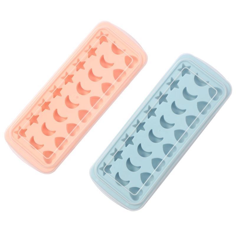 Ice Ball Molds Makers Tray Moulds Ice Trays Silicone Material Moon Star Heart Shaped for Wine