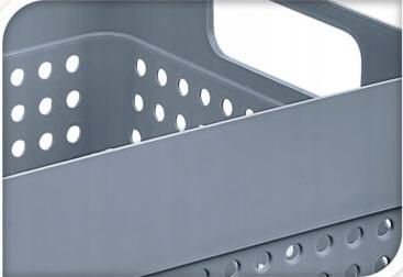 Plastic storage basket set of 3 350 ml