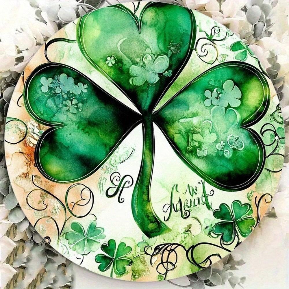 St. Patrick's Day Metal Wall Art, Irish Garden Decor, Indoor Outdoor Home Ornament