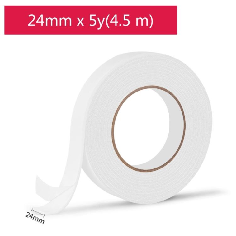 5 Roll Double-Sided Foam Tape Self-Adhesive Tape Easy to Use for School Office