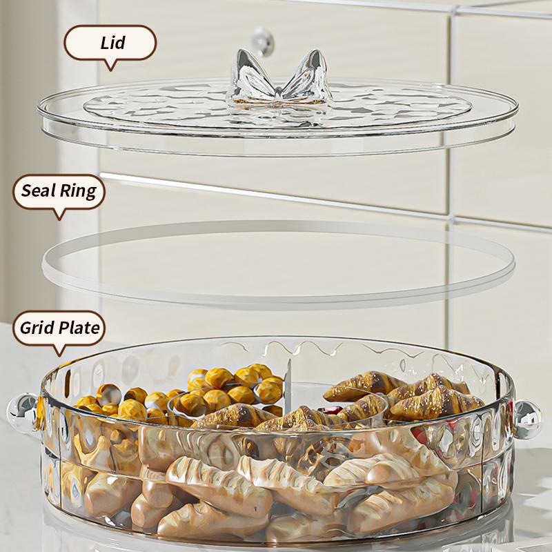 Products Household Fruit Box, Living Room Coffee Table, Dry Fruit Tray, Candy Box, Nut Snack Storage Box, Peanut and Melon Seed Tray