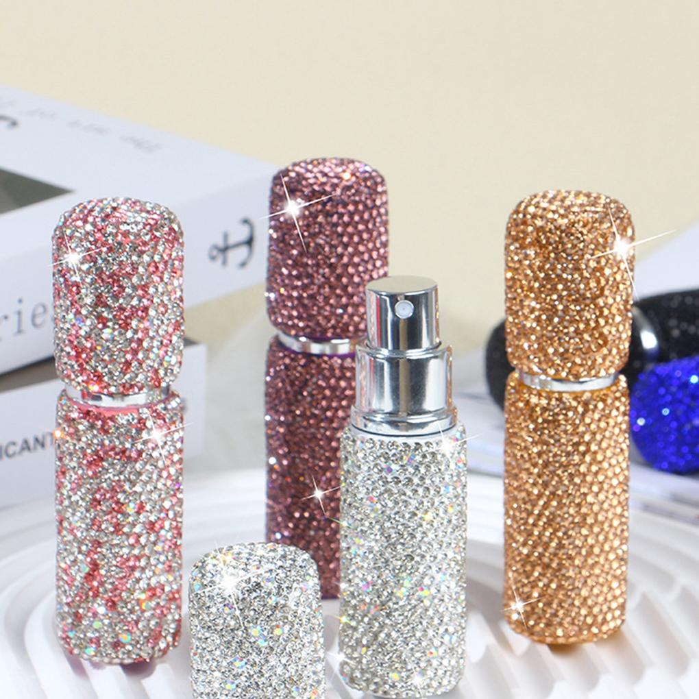 Refillable Perfume Bottle And Easy To Store 10ml Capacity ForLeak Proof All Baby Bottles Champagne Diamond