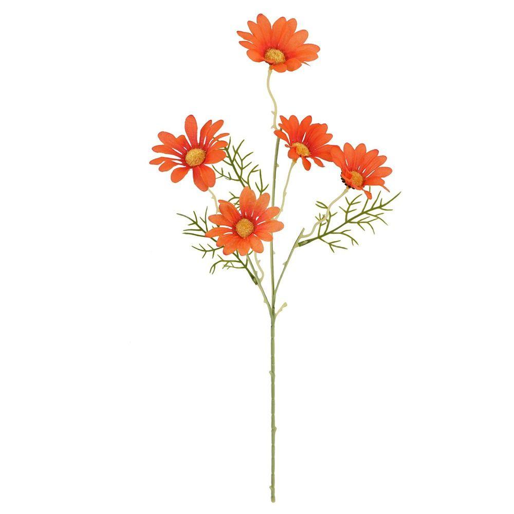 5 Köpfe Künstliche Gänseblümchen Plastik Falsche Chrysanthemen Seiden-Gänseblümchen Heimtischdeko