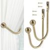 2Pcs Curtain Holdbacks Curtain Hooks Wall Mounted Curtain Tieback Multifunctional Durable Holder Home Decor Curtain Accessories