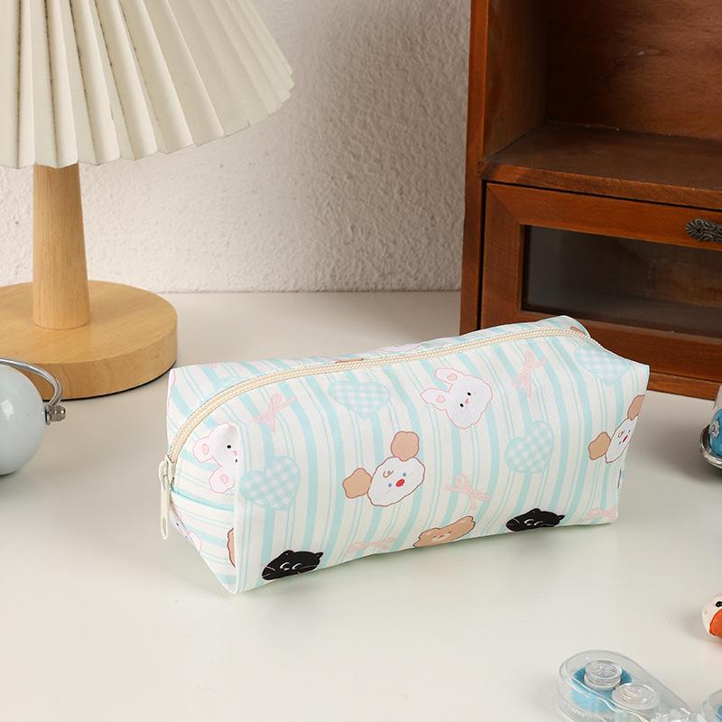 Kawaii Cat Pencil Case for Girls Spacious Cute Cartoon Pen Organizer,Aesthetic Instagram Style Large School Bag Student Supplies