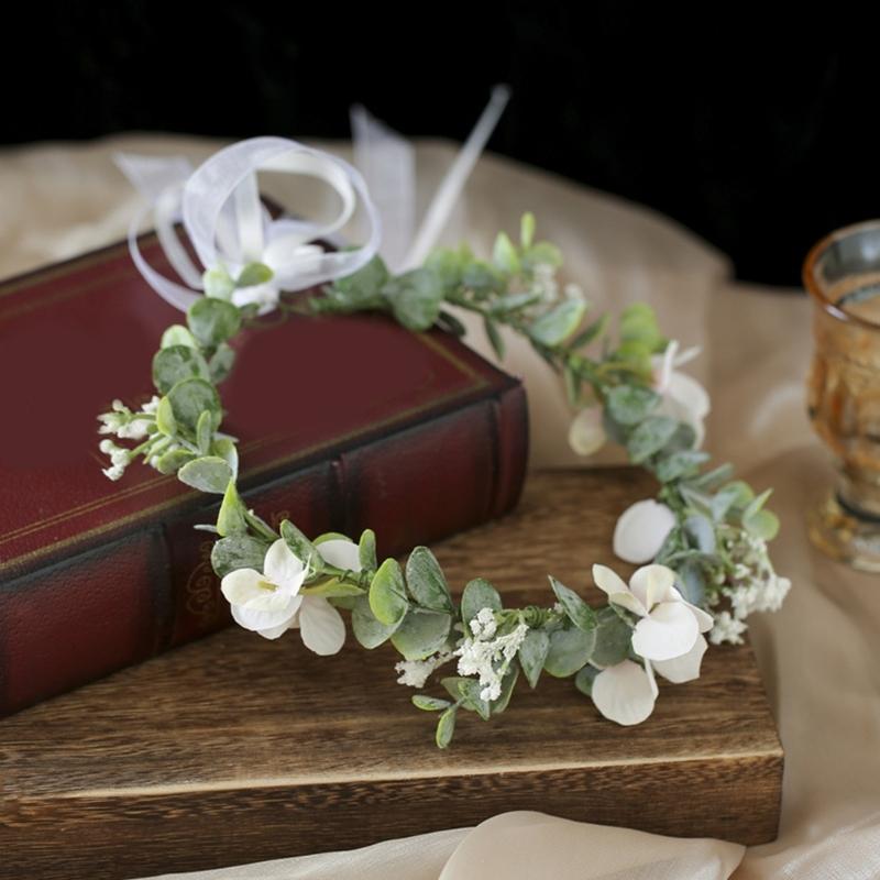 Blomsterkransar Blomsterkrans Hårband Håraccessoarer Blomsterkronor Bröllop Festivaler Fotorekvisita Huvudprydnad för Kvinnor