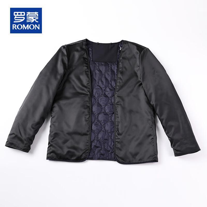 Romon Men's Executive Wool Jacket with Detachable Goose Down Liner