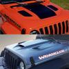 For Wrangler JK JL TJ YJ Unlimited Sahara Car Hood Cover Engine Stickers DIY Tuning Accessories Vinyl Bonnet Decor Decals