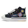 Li Ning Youth  Childrens Smoke Scene Comfortable Casual Sports High-Top Sneakers Kids Sneakers Black YKCS124-1