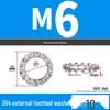 Iron Serrated Locking Washer Set with Anti-Loosening Shims