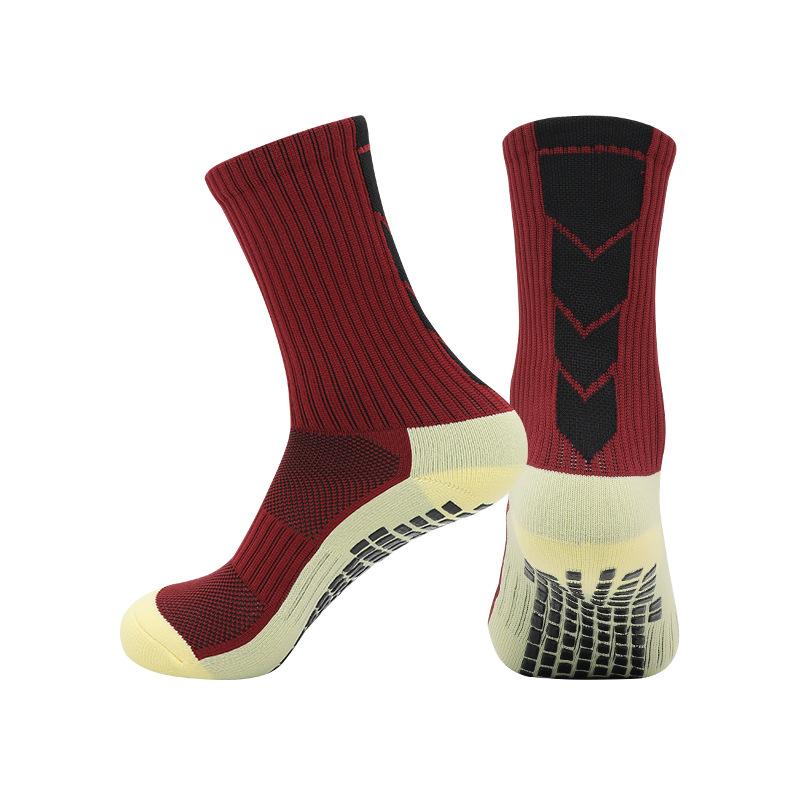 Temu Abriebfeste Socken mit Handtuchsohle Rutschfest für Laufen Sport Dämpfung Schweißabsorbierend Atmungsaktiv Dosiert Rutschfeste Fußballsocken