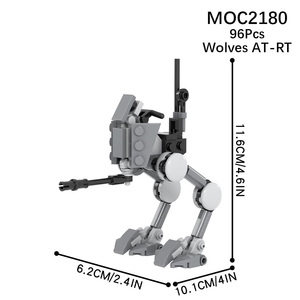 MOOXI Space Wars Walking Machine Model MOC Bricks DIY Diorama Adult Children Toys Building Block Set Montessori Gifts Decoration