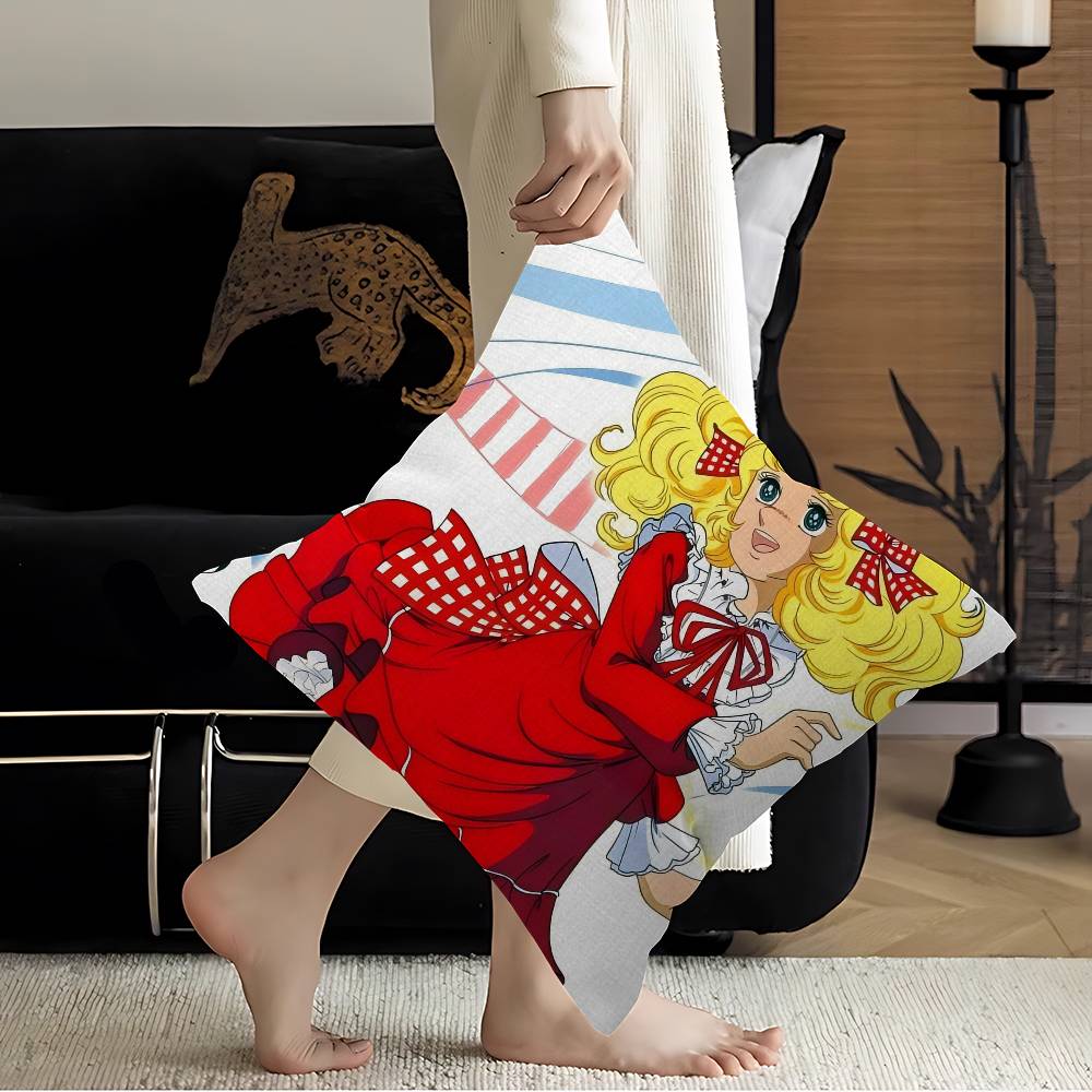 Japanese C-Candy Candy Office Cushion Pillowcase Car Cushion Cover45X45Cm Lumbar Pillowcase Sofa Pillowcover