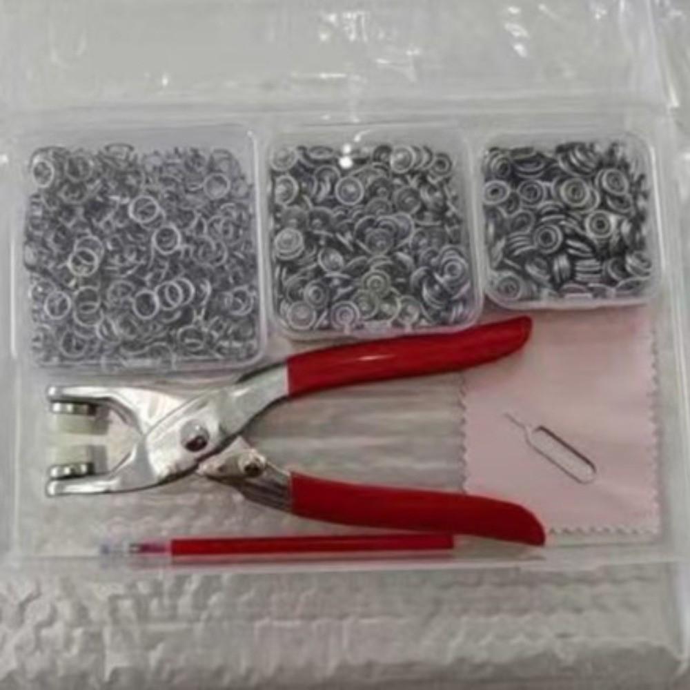 50/100Sets DIY Craft Snap Button Installation 9.5mm Snaps Buttons Snap Fastener Kit Clothes