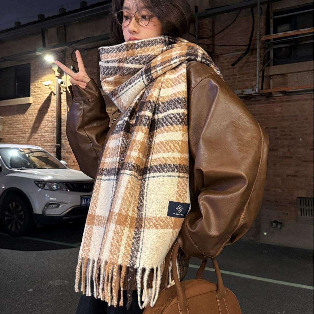 A New High End Winter Scarf for Women  A Dry Rose Colored Checkered Faux Cashmere Shawl  and A Dual Purpose Scarf for Men