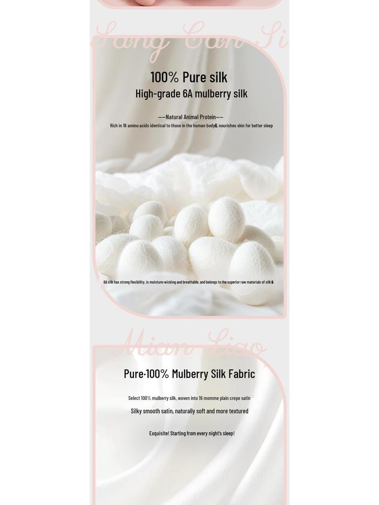 High-End 16 Momme Mulberry Silk Pillowcase, Double-Sided, Solid Colors, Various European & American Sizes