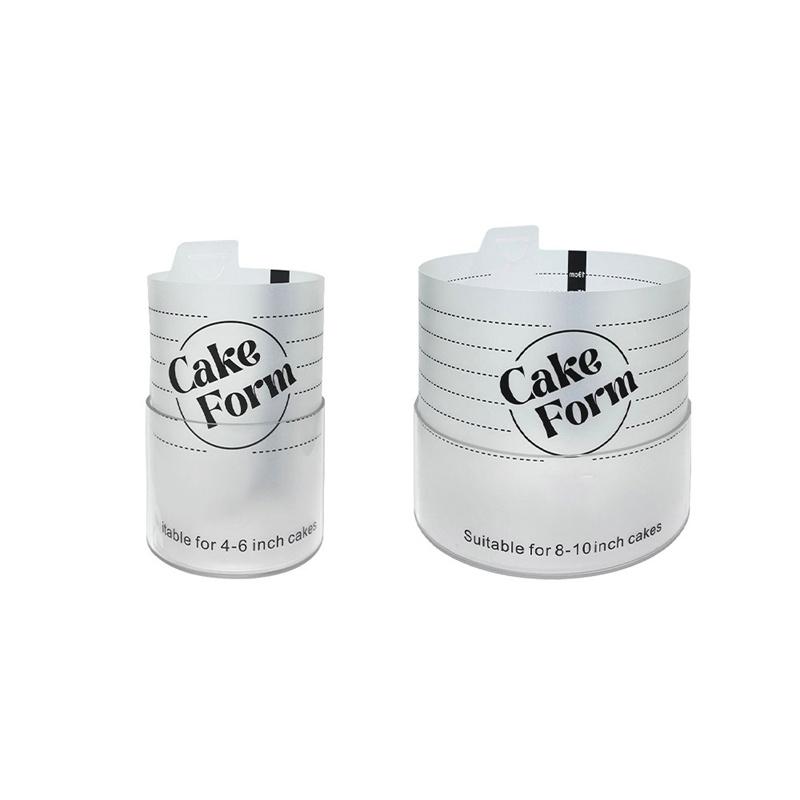 4-10 colių reguliuojamas apvalus torto žiedas, ištraukiamas fondanto įrankis, putėsių torto žiedas, akrilinis apskritimas, kepimo žiedas, torto dekoravimo įrankiai