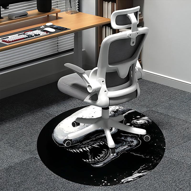 Alien,Xenomorph Chair mat Round Rug Office carpet, Machine Washable, Non slip, Suitable for Living Rooms, Bedrooms