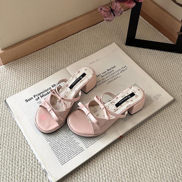 Fashion High-Heeled Shoes Lady Ladies' Slippers Rubber Flip Flops Luxury Slides Butterfly-Knot Slipers Women Hawaiian Designer 2025