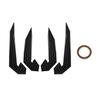4Pcs Front Bumper Splitter Fins for Honda Civic TYPE R 2016-2021 Carbon