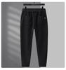 Men's Plus Size Cotton Fleece Pants: Spring/Autumn Straight-Leg Loose Fit for Casual Sportswear