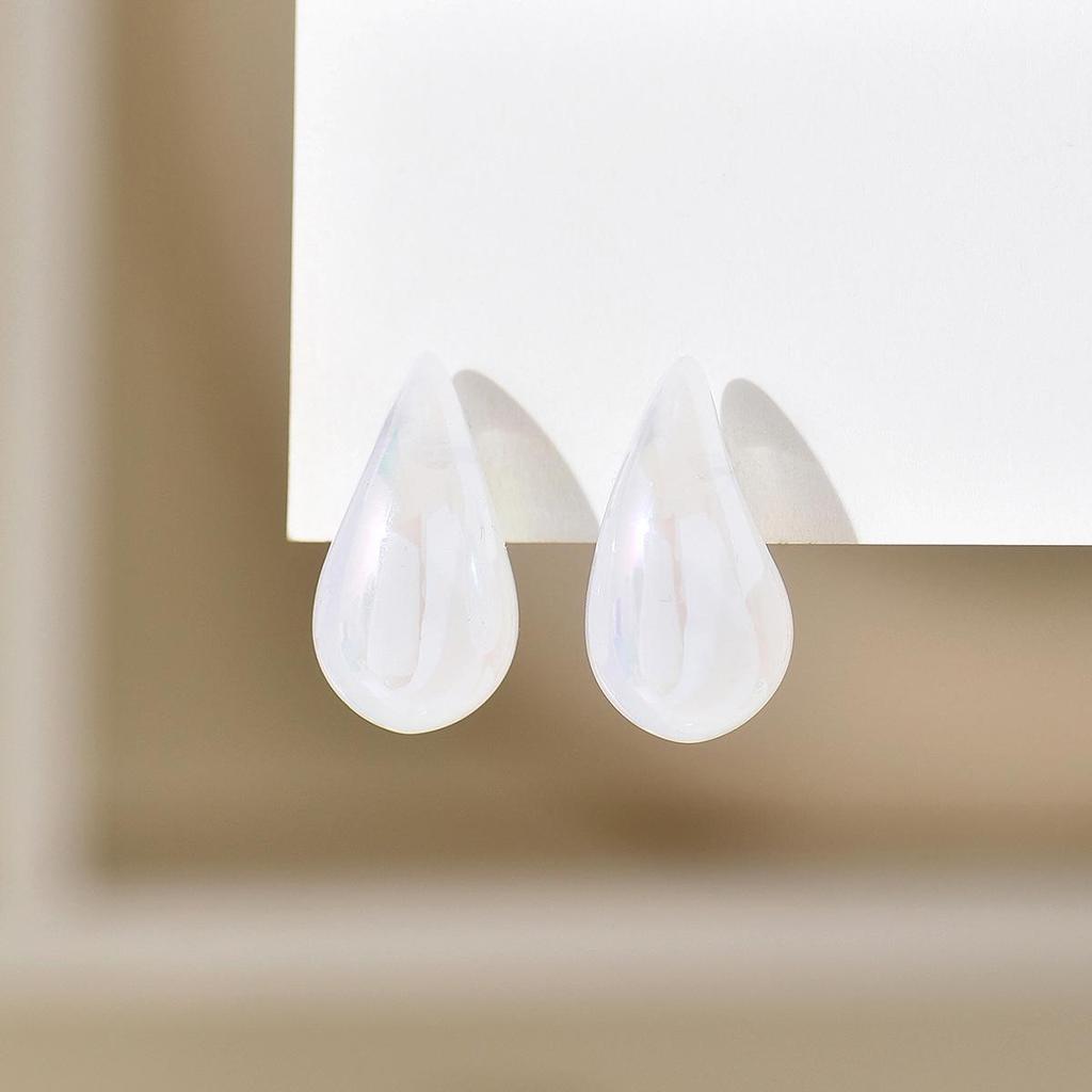 Plump Water Drop Acrylic Dangle Earrings - Simple & Fashionable Jewelry for Women