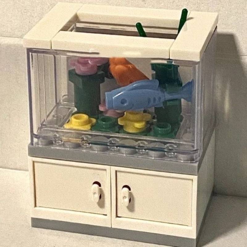 Kleiner Fischbehälter Bausteine Indoor Dekor Geschenk für Paare Mit Spaß
