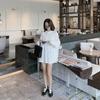 Fall Fashion Loose Fit Round Neck Long Sleeve Womens Tshirt Basic Tee