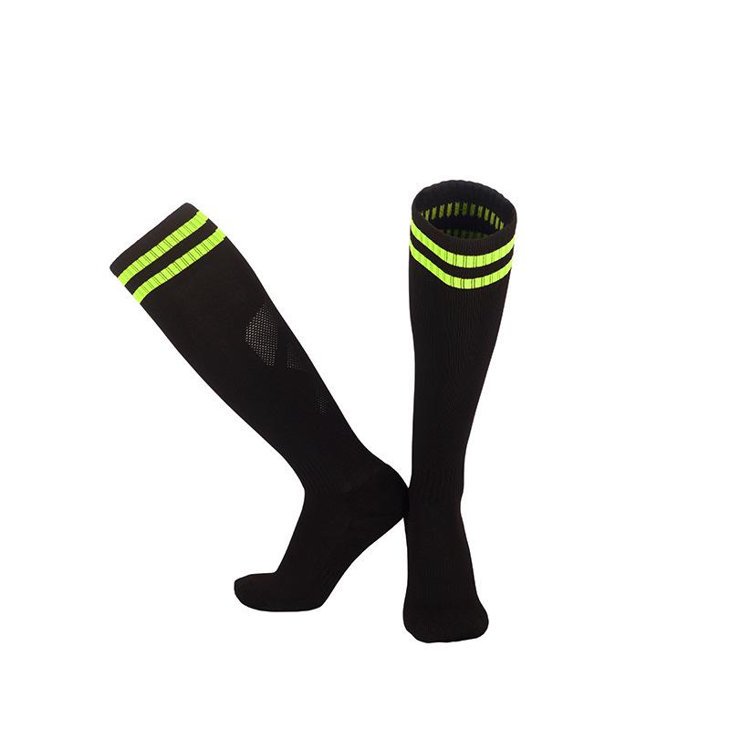 Men's High-Top Jacquard Logo Football Socks with Terry Bottom