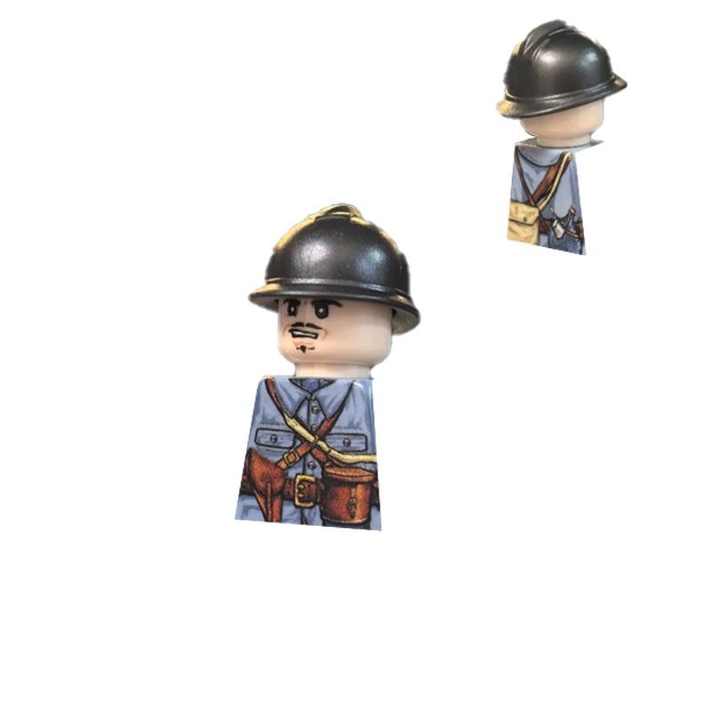 MOC UV Printing Military Building Blocks Accessories Soldier Figures Special Forces Army Sniper Police Bricks Toy Children Gift