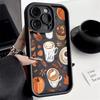 Maple Leaf Pumpkin Coffee Silicone Soft Phone Case For iPhone 17 16 15 14 13 12 11 Pro Max 17 Air 16E XS X XR 7 8 Plus SE2 Cover