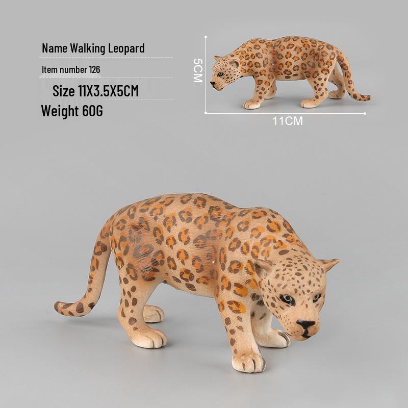 Plush Leopard & Jaguar Animal Model Toys