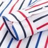 Men's Color Block Striped Wrinkle-Resistant Dress Shirt Long-Sleeve Regular-fit Hidden Button Collar Pocketless Casual Pure Cotton Shirts