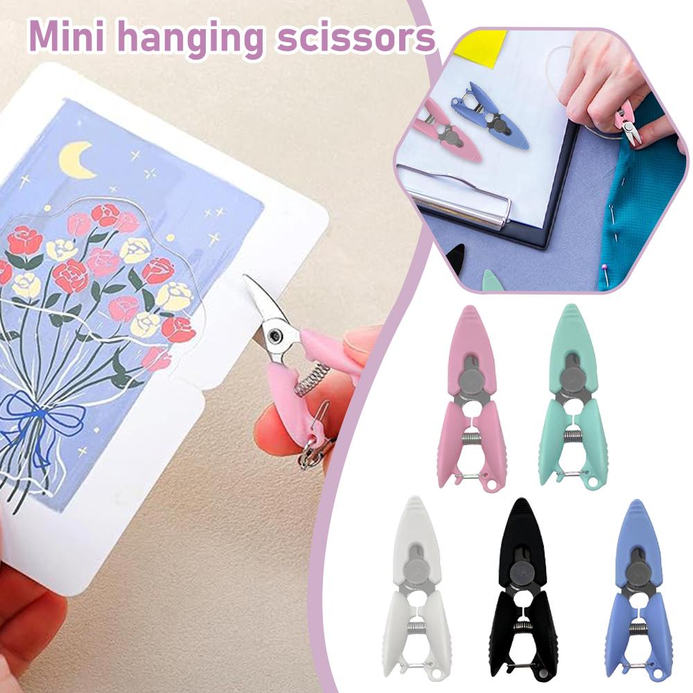 1pcs Mini Pocket Scissors Threading Craft Cross Stitch 2026 Thread Multi-Functional Embroidery New Metal Portable Trimmer O B9Z0