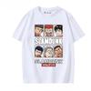 Summer men's cartoon Q-version Slam Dunk character short-sleeved T-shirt, casual 100% pure cotton short-sleeved top