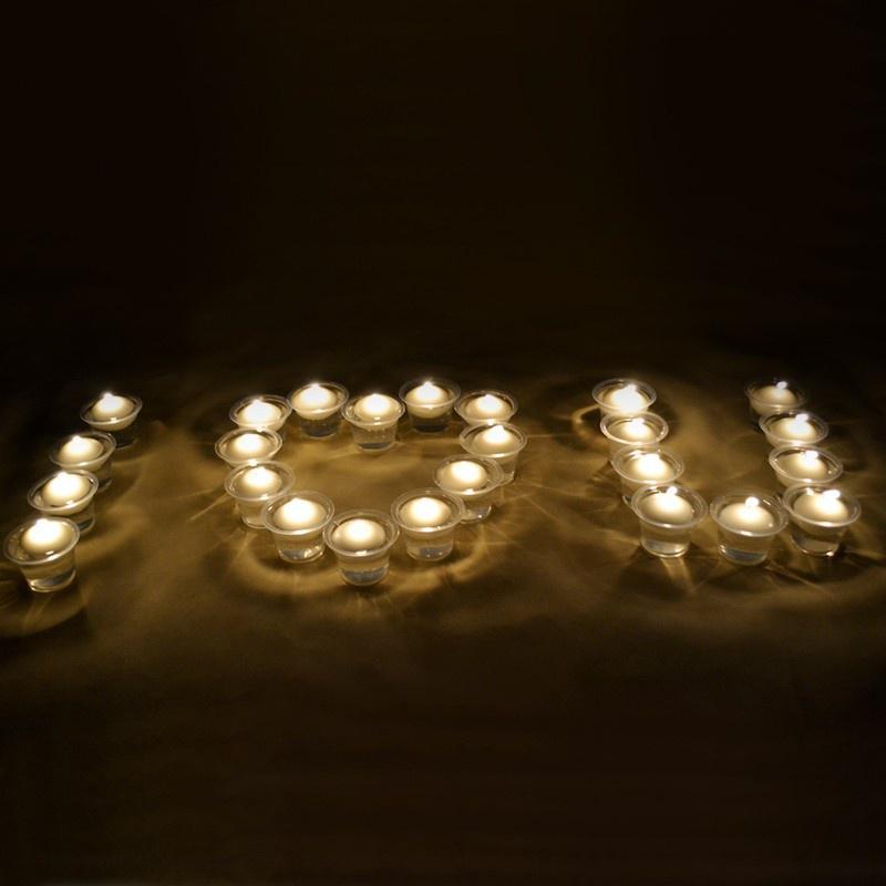 20Pcs Paraffin Spherical Floating Candles Valentine Wedding Birthday Confession Candle Gift