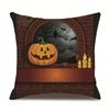 Halloween Linen Pillow Cover Printed Pillow Cover