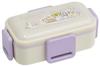 Skater Bento Sumikkogurashi Rabbit Garden Soft Made In Japan Box, Design, 600ml, Antibacterial, Serving, Dome-Shaped Lid, Two-Tier, (PFLW4AG-A)