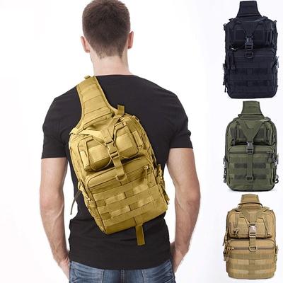 Mens Waterproof Bag Outdoor Hiking Travelling Chest Bags Nylon Bags
