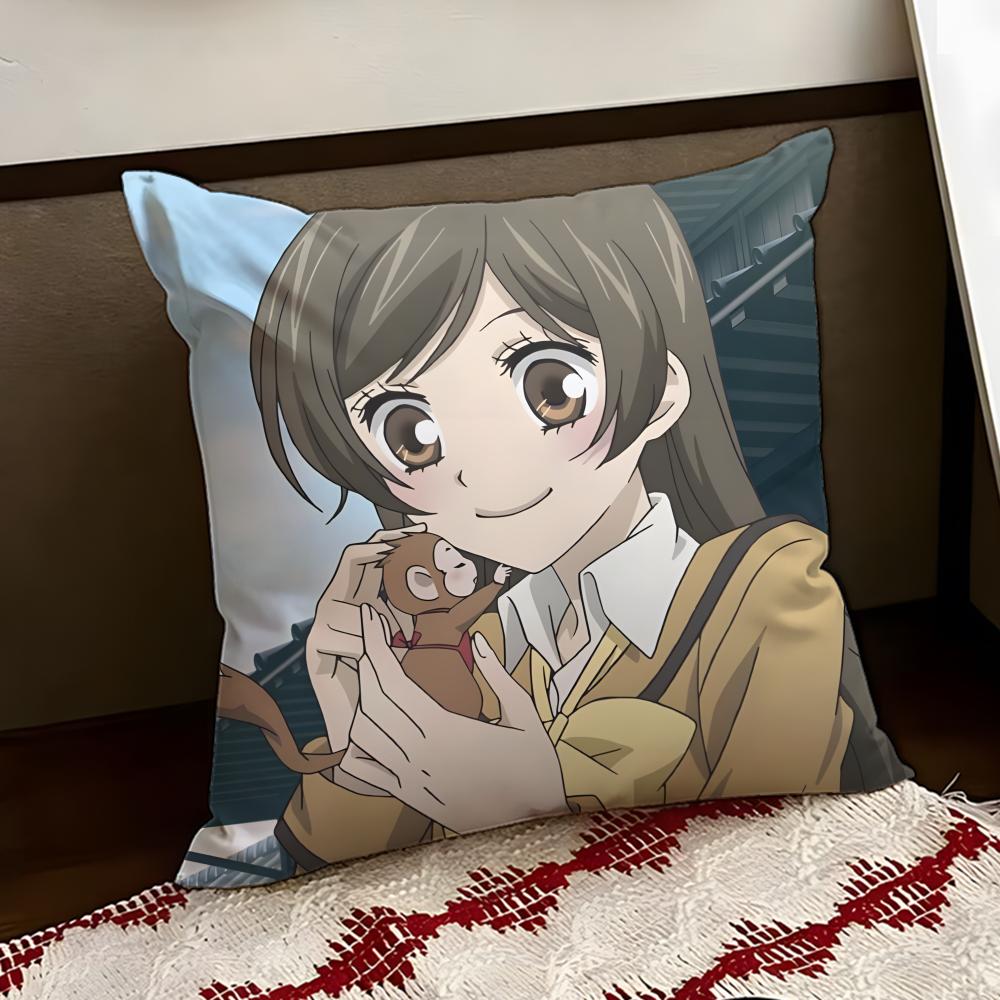 Anime KKamisama KKiss Cushion Cover Reversible Soft Durable Pillow Cover Home Car MultiScene Use for Daily Comfort
