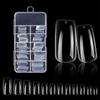 100Pcs/Box Nails No Polishing Press On False Nails Polishing-Free Nail Patch High Transparent Soft Gel Nail Tips For Extension