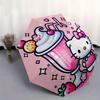 1pc Hello Kitty Milkshake Umbrella with Plastic Handle,Suitable for All Seasons Home Travel Outdoor UmbrellaSanlio044