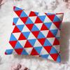 Triangle Array Cushion Cover Premium Comfort Reversible Pillow Cove Two In One Design for Any Room  Car Interior