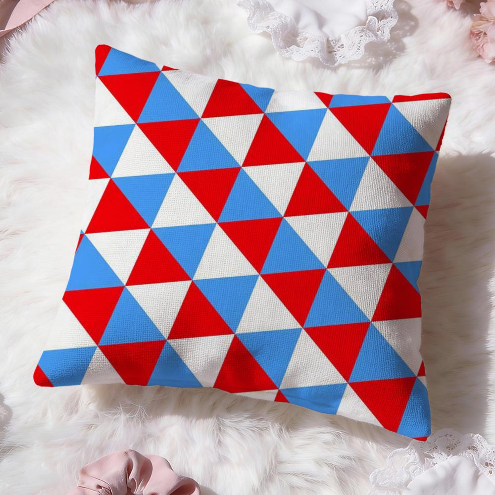 Triangle Array Cushion Cover Premium Comfort Reversible Pillow Cove Two In One Design for Any Room  Car Interior
