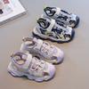 Kids Beach Shoes Toes Capped Children Sandals Hollowed-out Mesh Breathable 2025 Summer New Boys Girls Casual Shoes Hook&loop