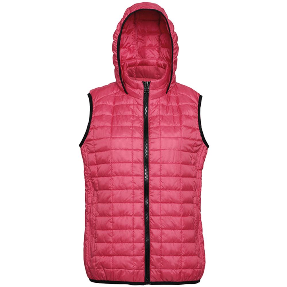 2786 Womens/Ladies Honeycomb Zip Up Hooded Vest/Bodywarmer