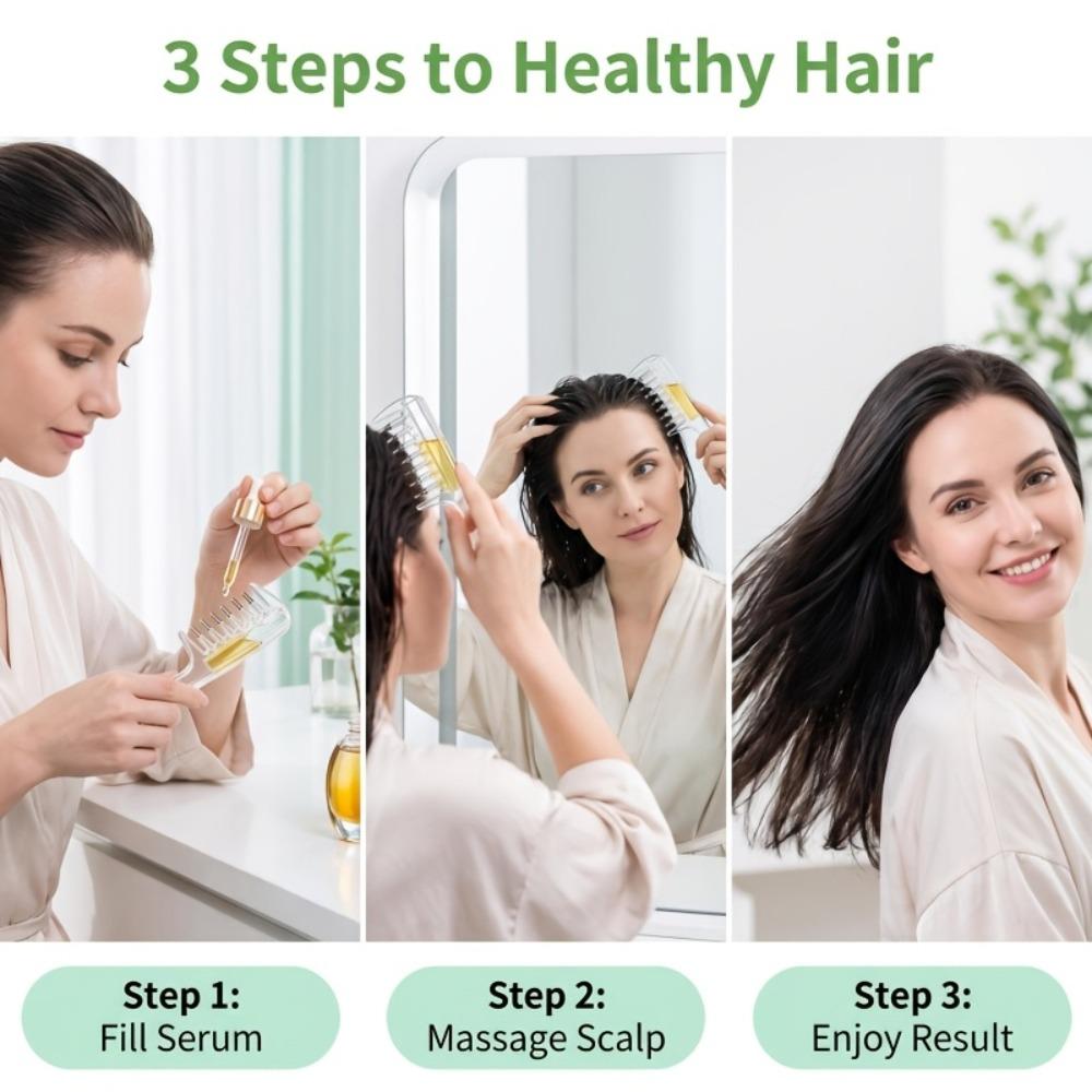 Multi-Function Hair Firming Applicator Hair Care Massage Guide Liquid Comb Mother'S Day