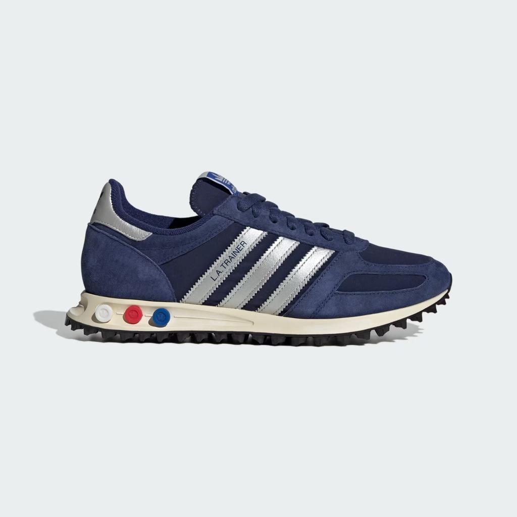 JR7171 Adidas Originals LA Trainer OG Dark Blue Silver Metallic Off White (Men's
