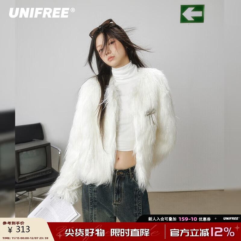 

UNIFREE Faux Fur Short Jacket L